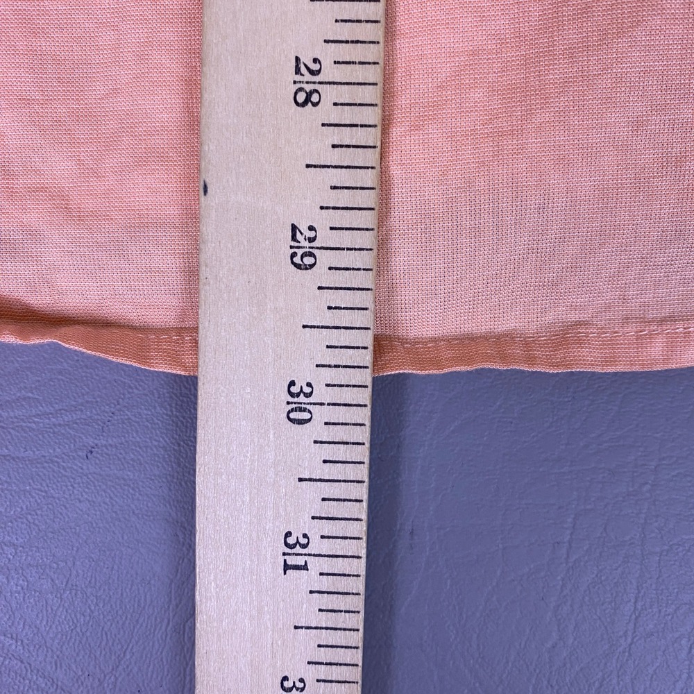 Marc Anthony Button Down Shirt Men's XL Slim Fit Peach Coral Long Sleeve Cotton - Picture 9 of 10